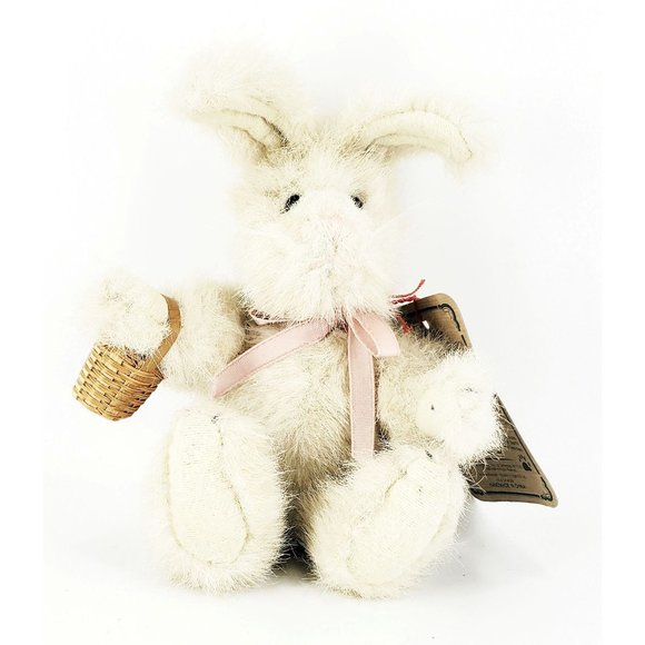 Boyd's Bears & Friends VICTORIA Small Jointed Rabbit Archive Series Woven Basket - Picture 1 of 8